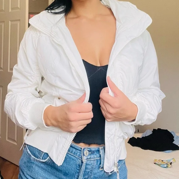 Athleta bomber jacket white - Picture 1 of 4